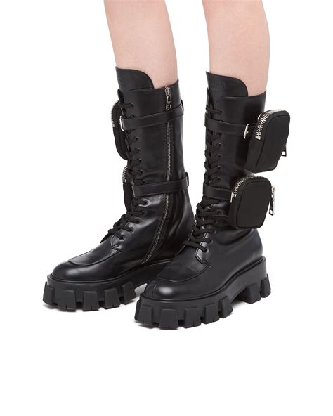 prada boots monolith en cuir|Prada monolith boots men's.